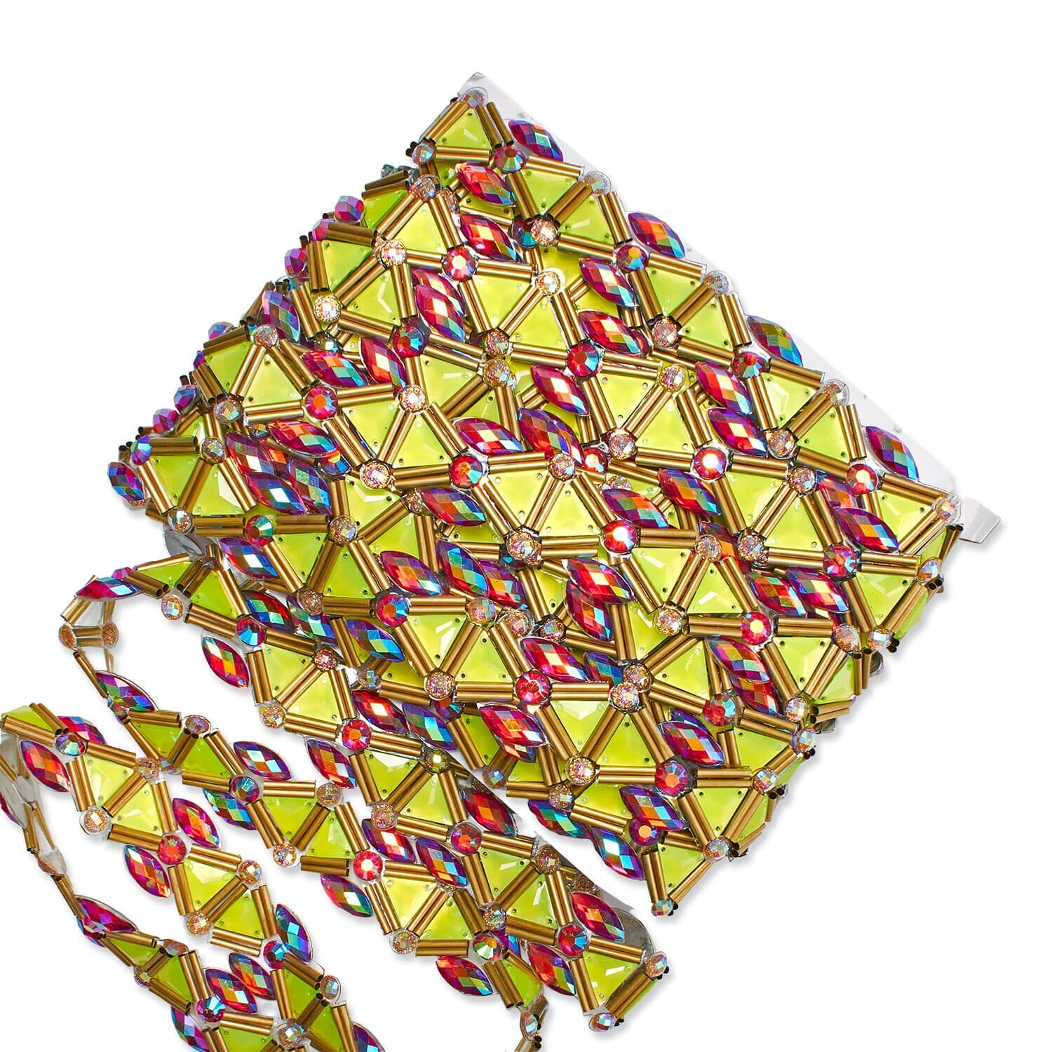 Trilateral Resin Rhinestone Iron On Trim - Image 3