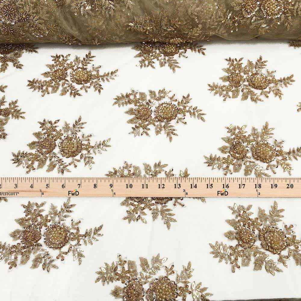 Viburnum Bridal Lace Beaded Fabric - Image 30