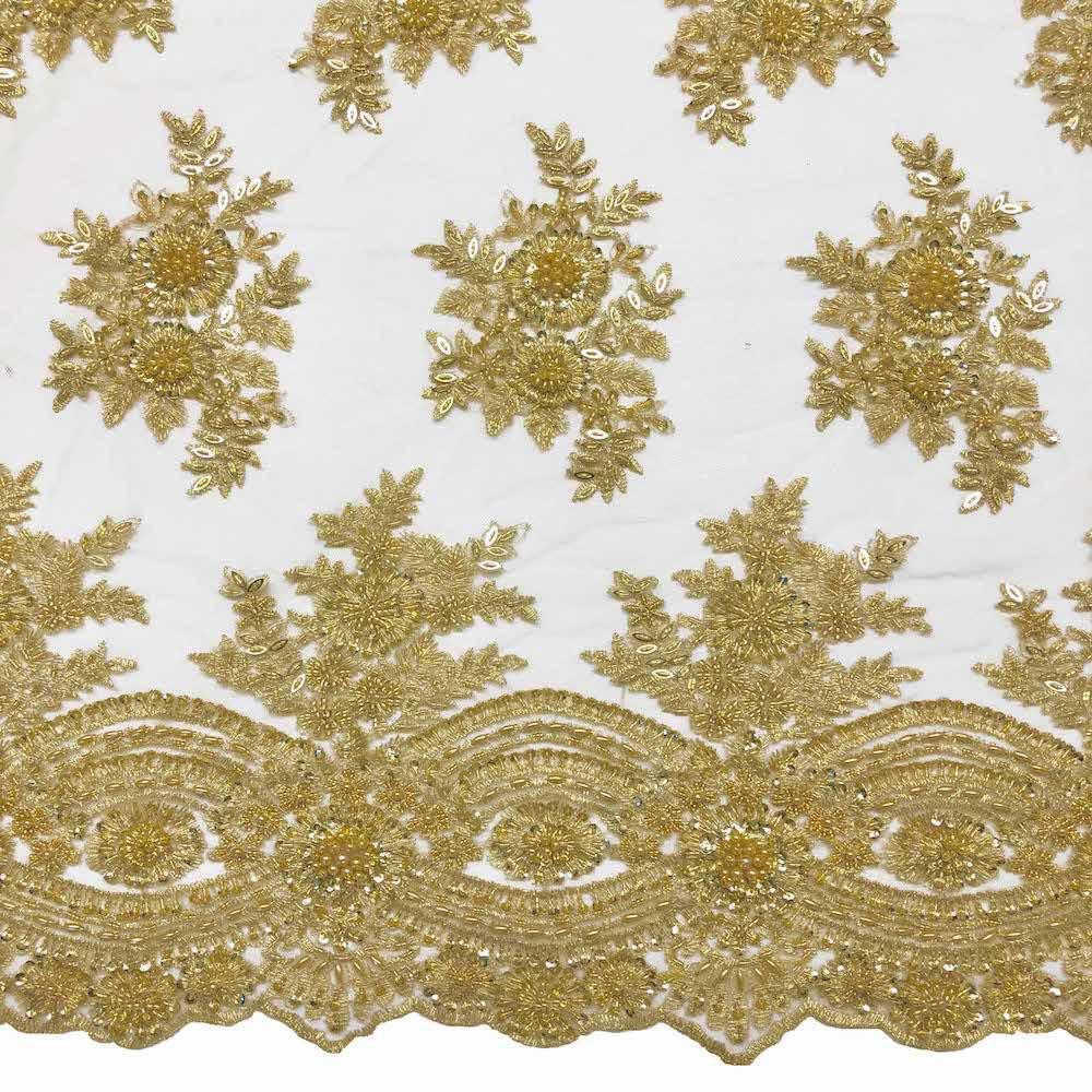 Viburnum Bridal Lace Beaded Fabric - Image 33
