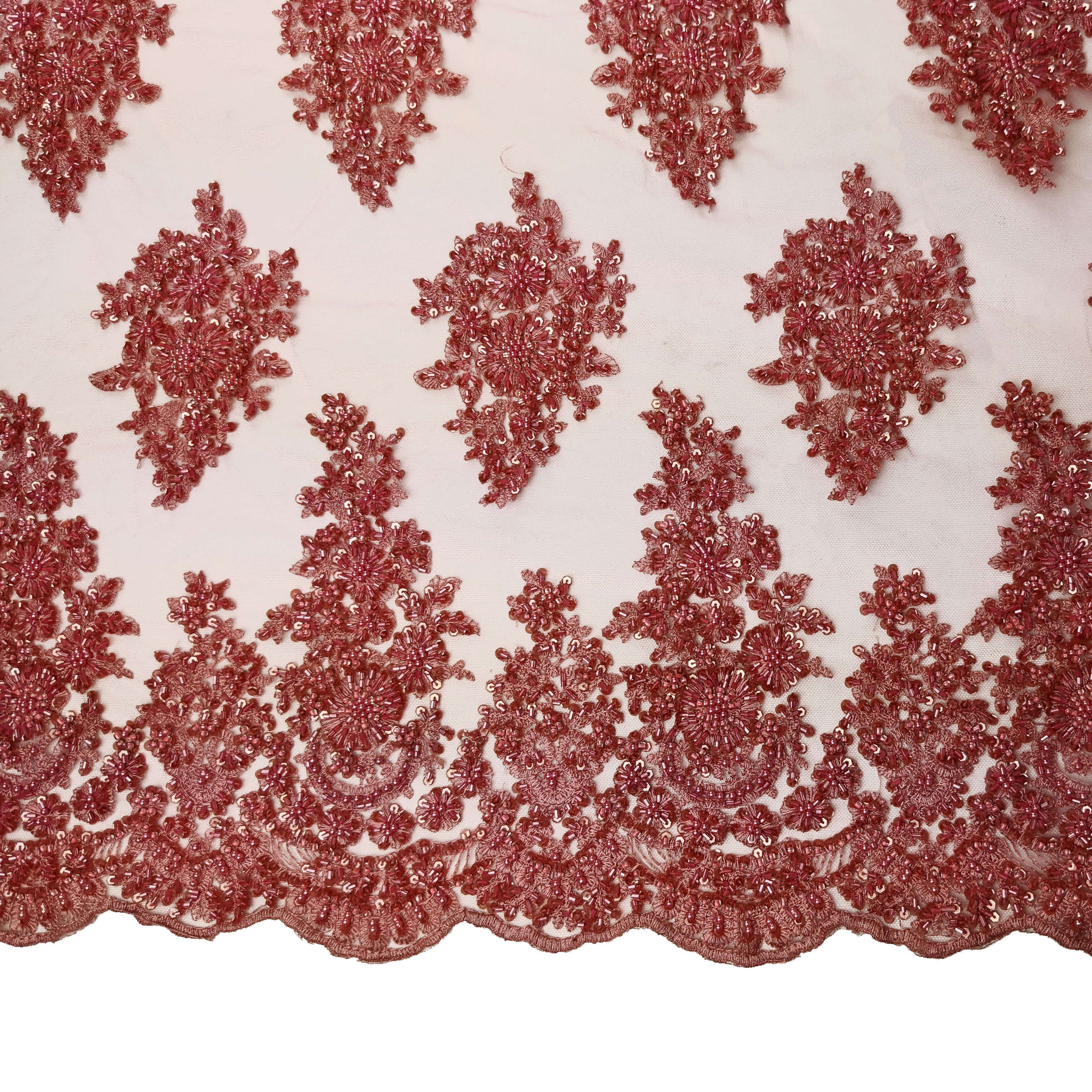 Viburnum Bridal Lace Beaded Fabric - Image 51