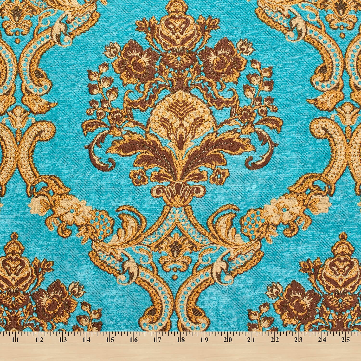 Victorian Damask Metallic Chenille Upholstery Brocade Jacquard - Image 13
