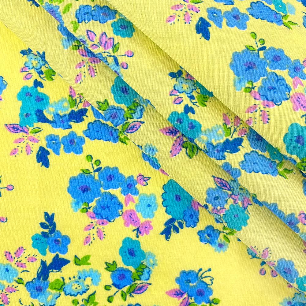 Yellow Heather Garden Print Broadcloth - Image 2