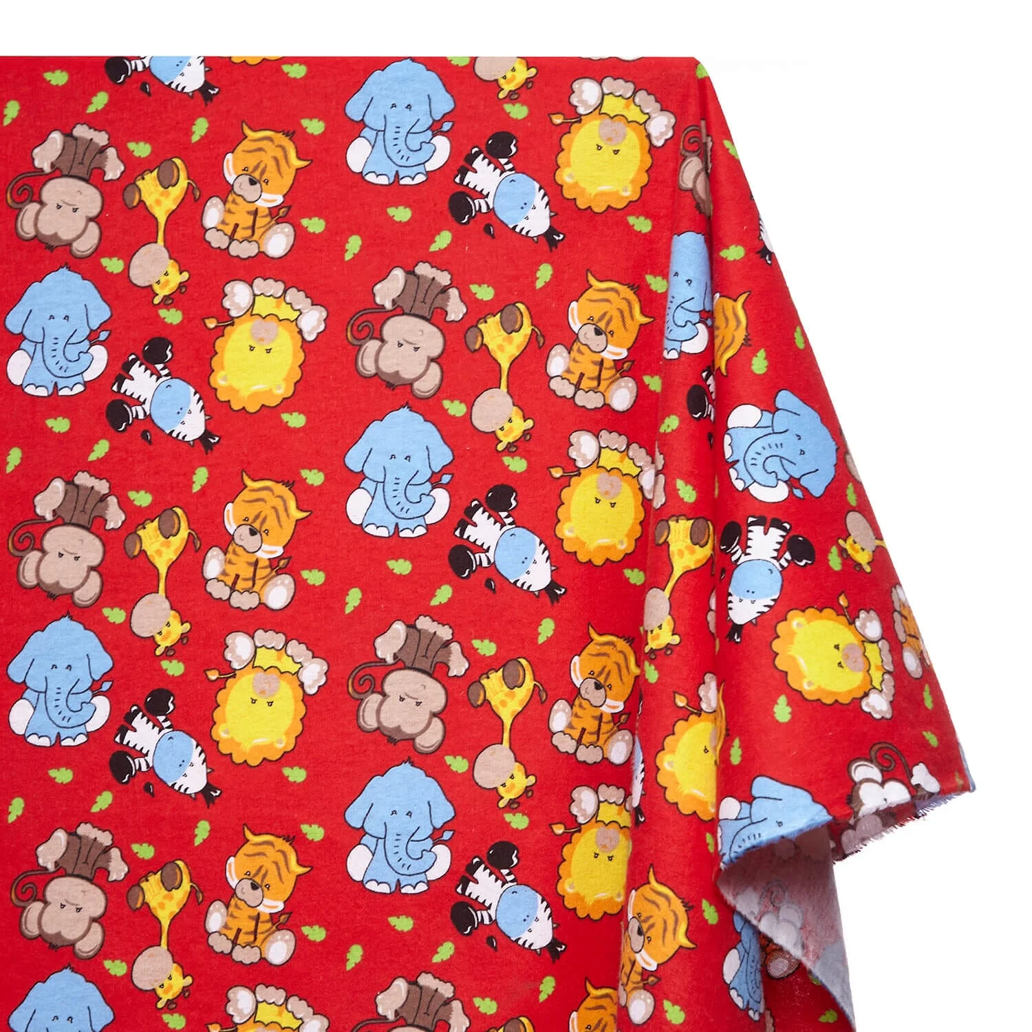 Zoo Animals Printed Cotton Flannel - Image 2